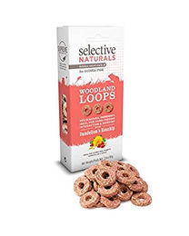Supreme Science Selective Naturals Woodland Loops Dandelion & Rosehip für Meerschweinchen Kaninchen Chinchilla Degu 80 g - 3 x 79,33 g – Bild 1 von 4