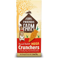 Produktbild von Supreme Science Tiny Friends Farm Mega Crunchers Kräcker Snack für Kaninchen Meerschweinchen und Chinchilla ohne tierisches Protein 75 g