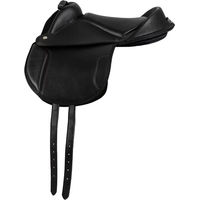Produktbild von Supreme Shetland Pony-Sattel mit Griff aus Kunstleder Schwarz