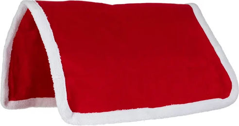 Produktbild von Supreme Springschabracke Christmas Collection aus Plüsch in Rot für Pferde