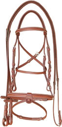 Produktbild von Supreme Trense mit Nasenriemen aus Leder für Ponys in Braun