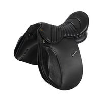 Produktbild von Supreme Wanderreitersattel mit Ausschnitt aus Leder in Schwarz 17,5 Zoll
