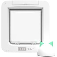 Produktbild von Sure Petcare SureFlap Mikrochip Katzenklappe Connect mit Hub App Steuerung und DualScan Technologie in Weiß - 1 Stk.