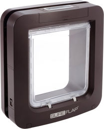 SureFlap Mikrochip DualScan Katzenklappe mit Sperrmodus in Schwarz – Bild 1 von 4