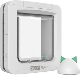 Produktbild von SureFlap Mikrochip Haustierklappe Connect mit Hub Weiß WiFi-gesteuert