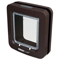Produktbild von SureFlap Mikrochip-Haustierklappe XL braun für Katzen und kleine Hunde - 1 Stk.