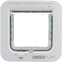 SureFlap Mikrochip-Katzenklappe aus Kunststoff in Grau/Weiß - 1 Stk. – Bild 1 von 4