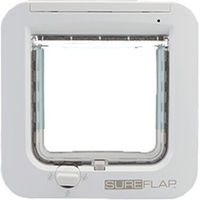 Produktbild von SureFlap Mikrochip-Katzenklappe aus Kunststoff in Grau/Weiß - 1 Stk.
