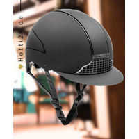 Produktbild von Swing Reithelm H24 Chrome für Damen Schwarz Matt nach DIN Norm EN 1384:2023
