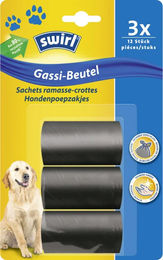 Swirl Kotbeutel für Hunde 36 Stück Bunt und Schwarz - 3 x 12 Stk. – Bild 1 von 2