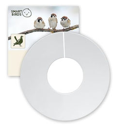SWISSINNO Grossvogel-Abwehrring für Vogelhaus aus Kunststoff in Weiß Ø 17 cm – Bild 1 von 7