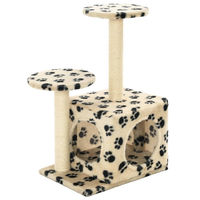 Produktbild von Syfax Katzen-Kratzbaum aus Holz für Kitten in Beige 60 cm