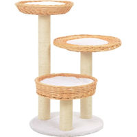 Produktbild von Syfax Katzen-Kratzbaum aus natürlichem Weidenholz in Braun und Beige