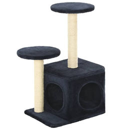 Syfax Katzen-Kratzbaum aus Sisal Dunkelblau 60 cm – Bild 1 von 1