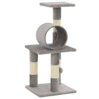 Produktbild von Syfax Katzen-Kratzbaum aus Sisal in Grau 65 cm
