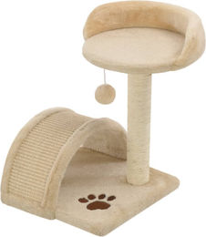 Syfax Katzen-Kratzbaum für Kitten aus Sisal und Plüsch Beige und Braun 40 cm – Bild 1 von 1