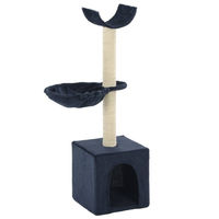 Produktbild von Syfax Katzen-Kratzbaum mit Sisal-Kratzsäulen 105 cm Blau