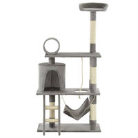 Produktbild von Syfax Katzenbaum mit Sisal-Kratzsäulen 140 cm Grau