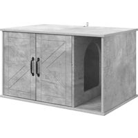 Produktbild von Syfax Katzenhaus aus Beton und Holzwerkstoff 85 x 55 x 50,5 cm