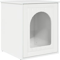 Produktbild von Syfax Katzenhaus aus Holzwerkstoff in Glänzend Weiß 53 x 52 x 62 cm