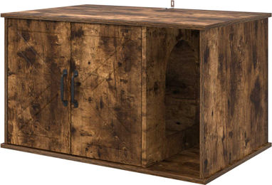 Syfax Katzenhaus aus Holzwerkstoff in Räuchereiche 85 x 55 x 50,5 cm – Bild 1 von 1