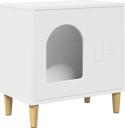Syfax Katzenhaus aus Holzwerkstoff in Weiß 51 x 30 x 52 cm – Bild 1 von 2