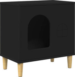 Syfax Katzenhaus Schwarz aus Holzwerkstoff 51 x 30 x 52 cm – Bild 1 von 1