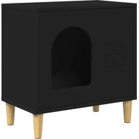 Produktbild von Syfax Katzenhaus Schwarz aus Holzwerkstoff 51 x 30 x 52 cm