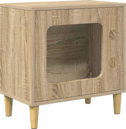 Syfax Katzenhaus Sonoma-Eiche aus Holzwerkstoff 51 x 30 x 52 cm – Bild 1 von 1