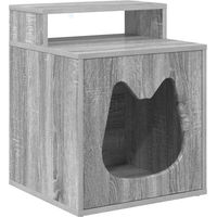 Produktbild von Syfax Katzenhaus Sonoma-Grau aus Holzwerkstoff 42,5 x 40 x 53,5 cm
