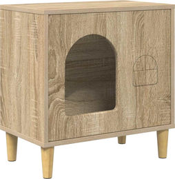 Syfax Katzenhaus Sonoma Kratzbaum aus Holzwerkstoff mit Sisal in Braun und Beige 51 x 30 x 52 cm – Bild 1 von 1