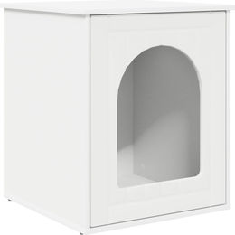 Syfax Katzenhaus Weiß aus Holzwerkstoff 53 x 52 x 62 cm – Bild 1 von 1