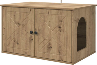 Syfax Katzenhöhle aus Holzwerkstoff in Braun 55 x 50 cm – Bild 1 von 2