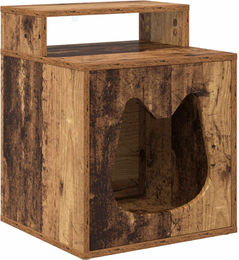 Syfax Katzenhöhle aus Holzwerkstoff mit Sisal und Polyester in Braun 42,5 x 40 x 53,5 cm – Bild 1 von 3