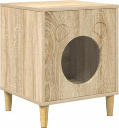 Syfax Katzenhöhle aus Holzwerkstoff mit Sisal und Polyester in Braun und Beige 42,5 x 40 x 53 cm – Bild 1 von 2