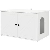 Produktbild von Syfax Katzenhöhle aus Holzwerkstoff, Polyester und Sisal in Weiß