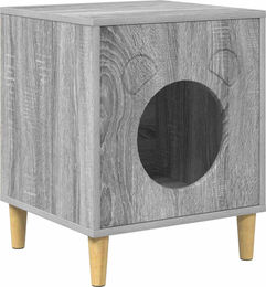Syfax Katzenhöhle Grau aus Holzwerkstoff Polyester und Sisal 42,5 x 40 x 53 cm – Bild 1 von 3