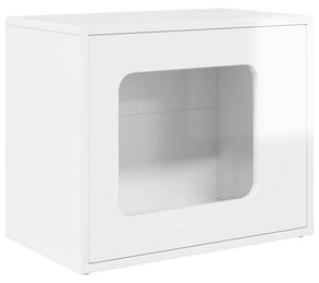 Syfax Katzenhöhle in Weiß aus Holzwerkstoff, Polyester und Sisal 51,5/61,5 cm – Bild 1 von 2