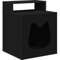 Produktbild von Syfax Katzenhöhle Schwarz aus Holzwerkstoff Polyester und Sisal 42,5 x 40 x 53,5 cm