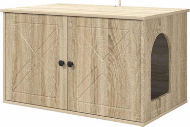 Syfax Katzenhöhle Sonoma aus Holzwerkstoff 85 x 55 cm in Braun und Beige – Bild 1 von 1