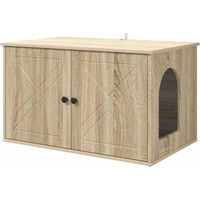 Produktbild von Syfax Katzenhöhle Sonoma aus Holzwerkstoff 85 x 55 cm in Braun und Beige