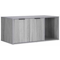 Produktbild von Syfax Katzenkiste Möbel in Sonoma-Grau aus Holz 100 x 49 x 45 cm