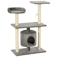 Produktbild von Syfax Kratzbaum für Katzen aus Sisal in Grau 95 cm