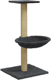 Syfax Kratzbaum für Katzen mit Sisal-Kratzsäule in Dunkelgrau 74 cm – Bild 1 von 2