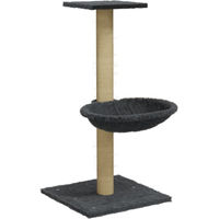 Produktbild von Syfax Kratzbaum für Katzen mit Sisal-Kratzsäule in Dunkelgrau 74 cm