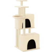 Produktbild von Syfax Kratzbaum für Katzen mit Sisal-Kratzsäulen in Creme 122 cm