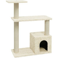 Produktbild von Syfax Kratzbaum für Katzen mit Sisal-Kratzsäulen in Creme 70 cm
