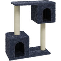 Produktbild von Syfax Kratzbaum für Katzen mit Sisal-Kratzsäulen in Dunkelgrau 60 cm