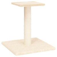Produktbild von Syfax Kratzbaum für kleine Katzen mit Plattform in Creme aus Holzwerkstoff, Plüsch und Sisal 38 cm