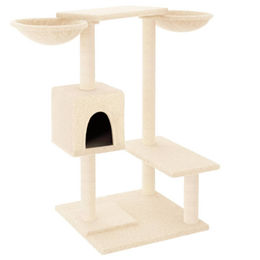 Syfax Kratzbaum mit Kratzsäulen in Creme 82 cm – Bild 1 von 1